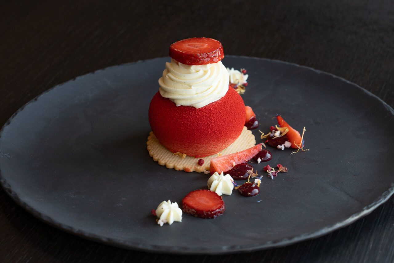 eCHo Restaurant, Frühlingskarte, Dessert, Röteli Dom